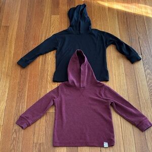 Garanimals Burgundy and Black Hooded Shirt
